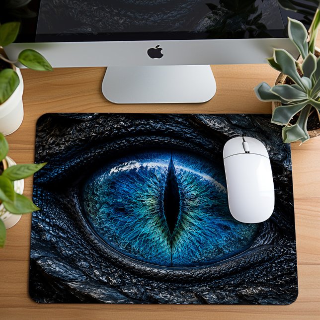 Mousepad Olho de Dragão Azul Dark Fantasy  (Criador carregado)