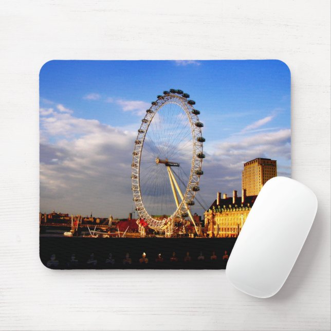 Mousepad Olho de Londres UK Cena Linda  (Com mouse)