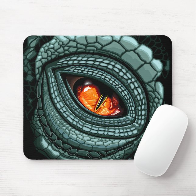 Mousepad Olho de Predador Réptil Primitivo (Com mouse)