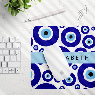 Mousepad Olho do Mal, Olho Grego, Olho Turco, Mati, Seu Nom