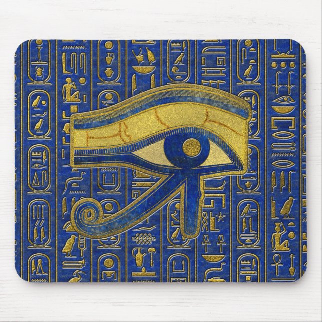 Mousepad Olho egípcio Dourado do Lazuli de Horus - de (Frente)