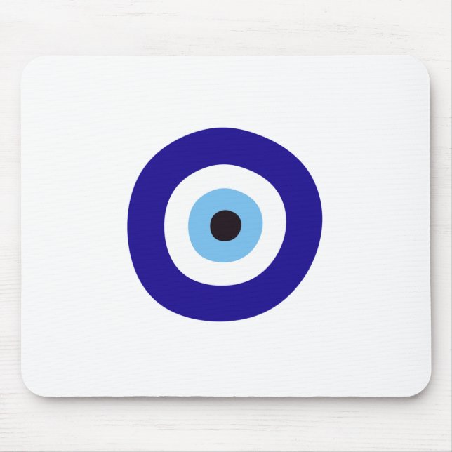 Mousepad Olho Mau azul de proteção (Frente)