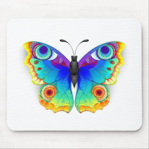 Mousepad Olho Peacock da Borboleta Arco-Íris