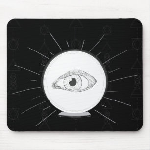 Mousepad Olho Vidente de Vidente Esotérico Bola de Cristal