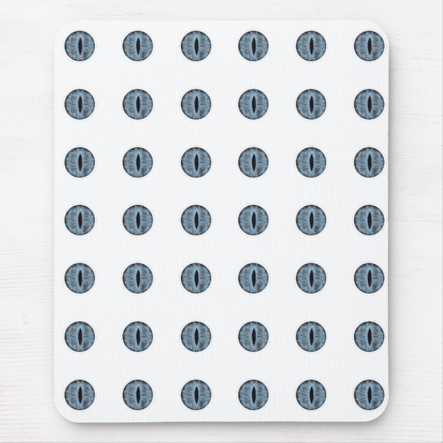 Mousepad Olhos de Bolinhas Azul do Halloween (Frente)