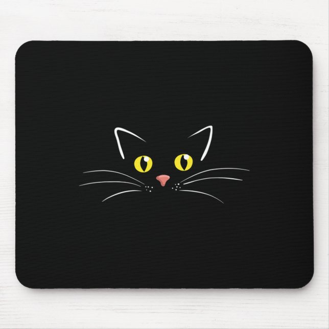 Mousepad Olhos De Gato Para Mães De Gato Que Adoram Animais (Frente)
