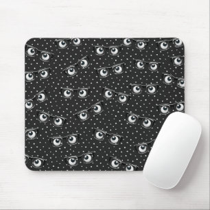 Mousepad Olhos e óculos nas Bolinhas