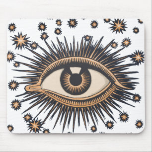 Mousepad Olhos Estrelas Lua Celestial Nouveau