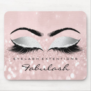 Mousepad Olhos Glitter Branding Beauty Studio Lash Cinza Ro