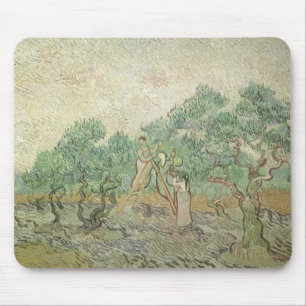 Mousepad Olive Picking de Vincent van Gogh, Vintage Art