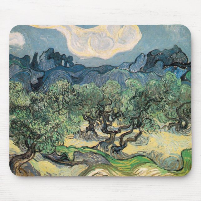 Mousepad oliveiras, 1889, Vincent van Gogh (Frente)