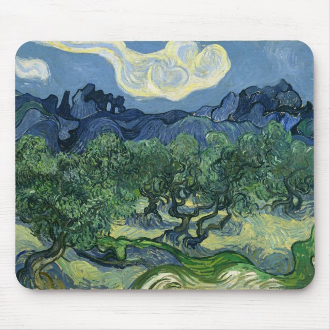 Mousepad Oliveiras de Van Gogh Belas Artes (Frente)
