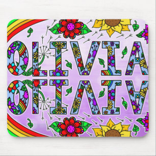 Mousepad Olivia, Estilo de Arte Digital Folk Nome da Rapari