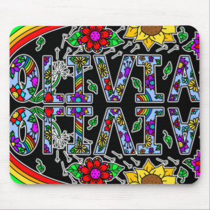 Mousepad Olivia, Estilo de Arte Digital Folk Nome da Rapari