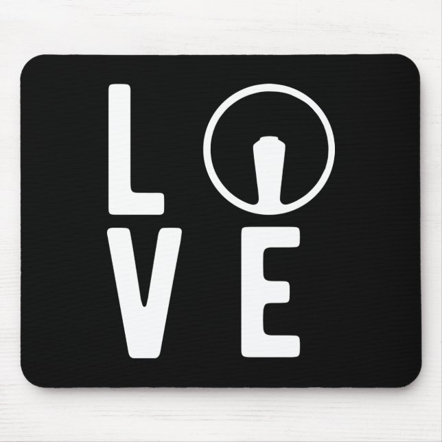 Mousepad Oltimer 2cv Ente Love Typografie (Frente)