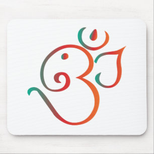 Mousepad OM-ganpati-verde-alaranjado