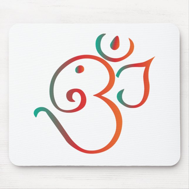 Mousepad OM-ganpati-verde-alaranjado (Frente)