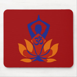 Mousepad OM Namaste Lotus Flower Yoga na Criança
