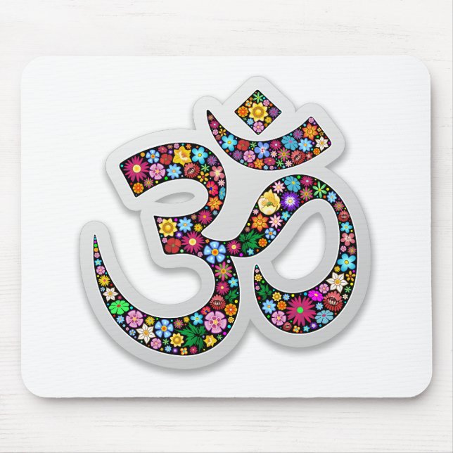 Mousepad Om Ohm Aum Namaste Yoga Symbol (Frente)