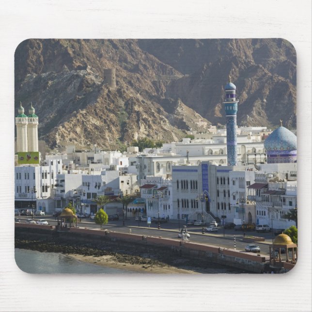 Mousepad Omã, Mascate, Mutrah. Edifícios ao longo de Mutrah (Frente)