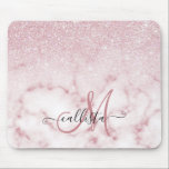 Mousepad Ómbre de Gradação de Mármore com Brilho Branco Gla<br><div class="desc">Este design elegante e feminino perfeito para a moda e na moda. Ele apresenta um gradiente de ombre rosa cintilante e cintilante, impresso falso, sobre um plano de fundo de pedra mármore rosa e branca. É glamouroso, chico, luxuoso, moderno e clássico. ***NOTA DE DESIGN IMPORTANTE: Para qualquer solicitação de design...</div>