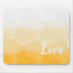 Mousepad Ombre Saffron e Gradiente de Amor Amarelo Solar