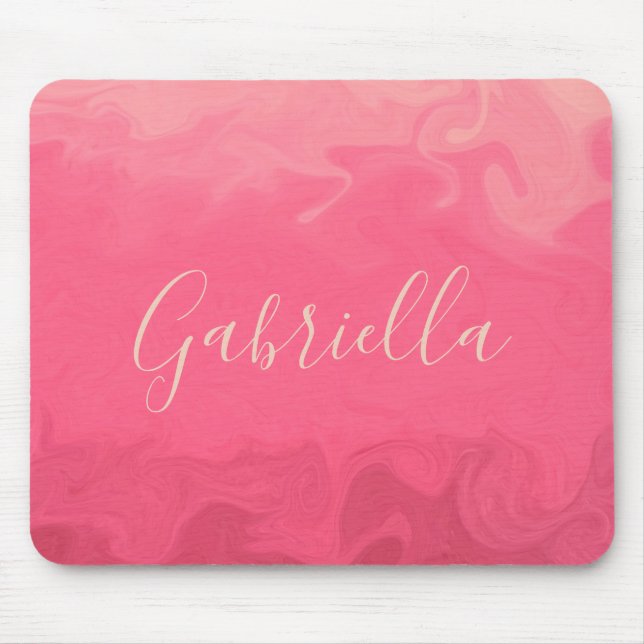 Mousepad Ombro Rosa Com Nome (Frente)