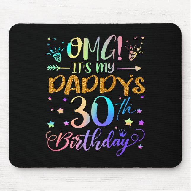 Mousepad Omg É Meu aniversário de 30 anos Doce Doce De 30 A (Frente)