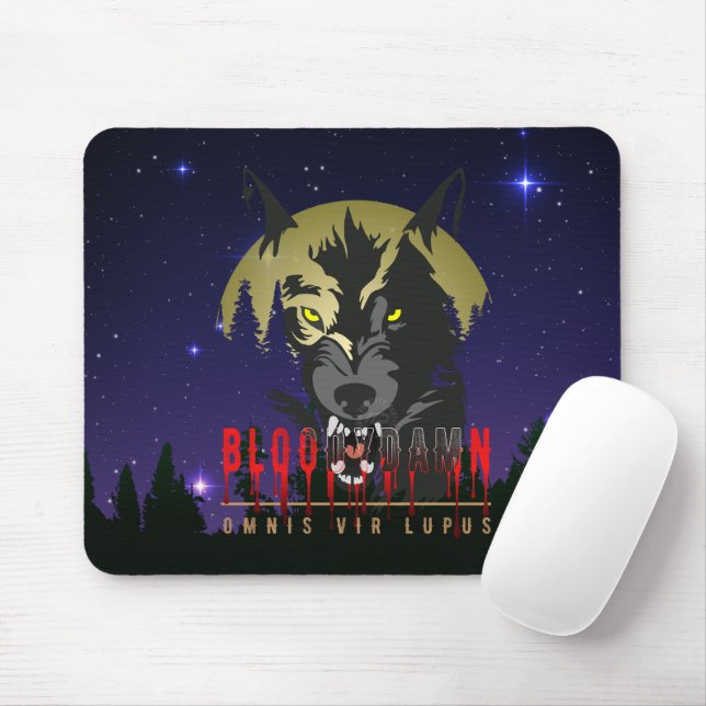 Mousepad Omnis Vir Lupus | (Com mouse)