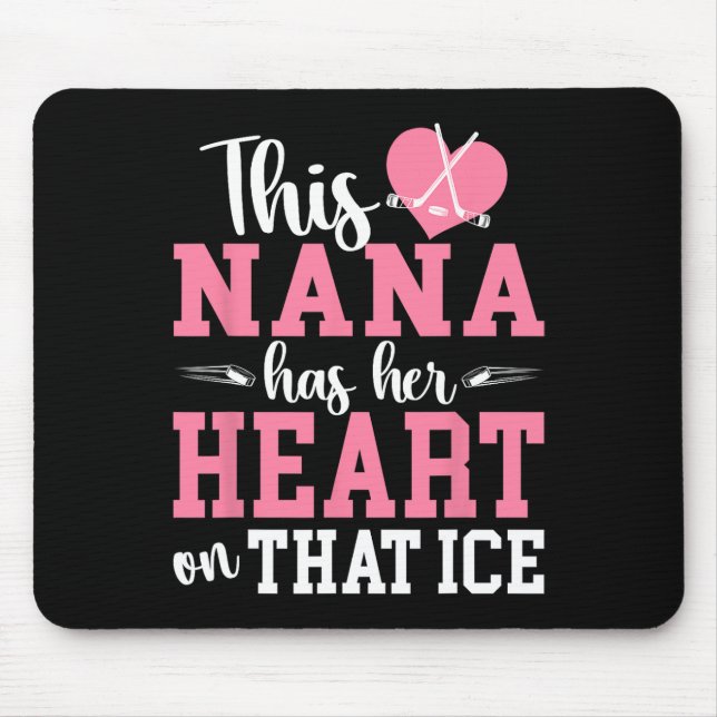 Mousepad On That Ice Hockey Nana Grandma Ice Hockey Player  (Frente)