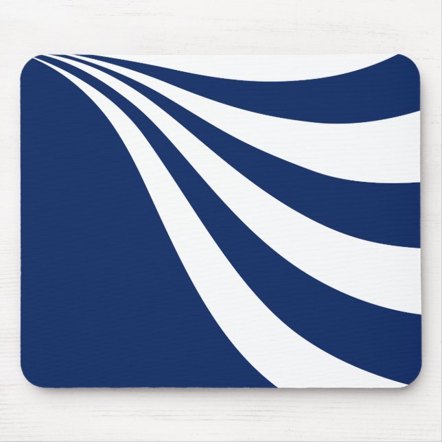Mousepad Onda azul e branca (Frente)