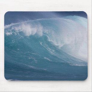 Mousepad Onda azul quebrando, Maui, Havaí, EUA