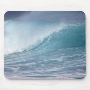 Mousepad Onda azul quebrando, Maui, Havaí, EUA 2