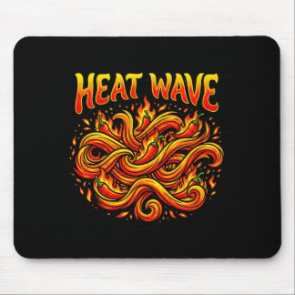 Mousepad Onda de calor masculina gráfico picante de chili c