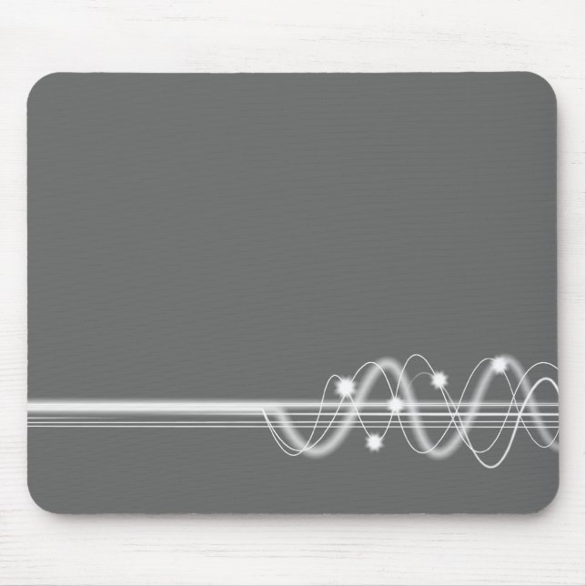 Mousepad Onda de som - Cinza (Frente)