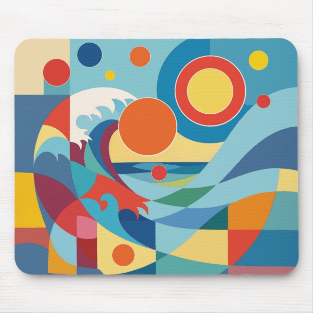 Mousepad Onda do Oceano ao Nascer do Sol (Frente)