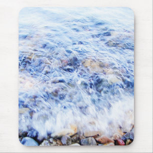 Mousepad onda legal de água azul