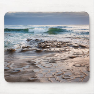 Mousepad Onda quebrando na praia, Califórnia