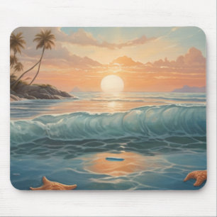 Mousepad Onda Tropical Sunset - Serenidade Oceânica na sua