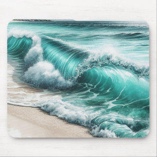 Mousepad Onda Turquesa Oceânica