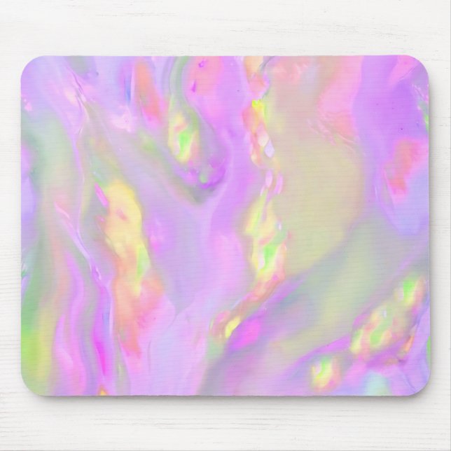 Mousepad Ondas abstratas coloridas e bonitas e modernas (Frente)