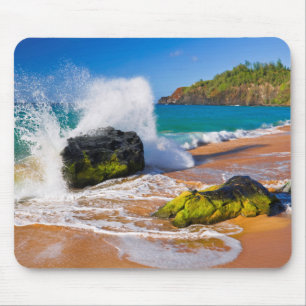 Mousepad Ondas caem na praia, Havaí