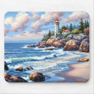 Mousepad Ondas caindo em Shore Fine Art