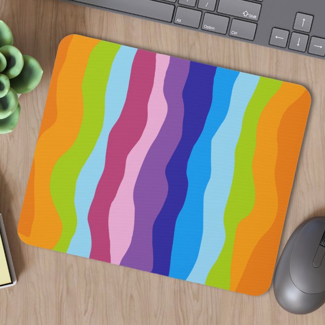 Mousepad Ondas Coloridas (Criador carregado)