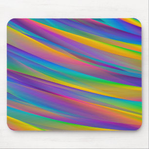 Mousepad Ondas Coloridas do Espectro Vintage  Pad do mouse