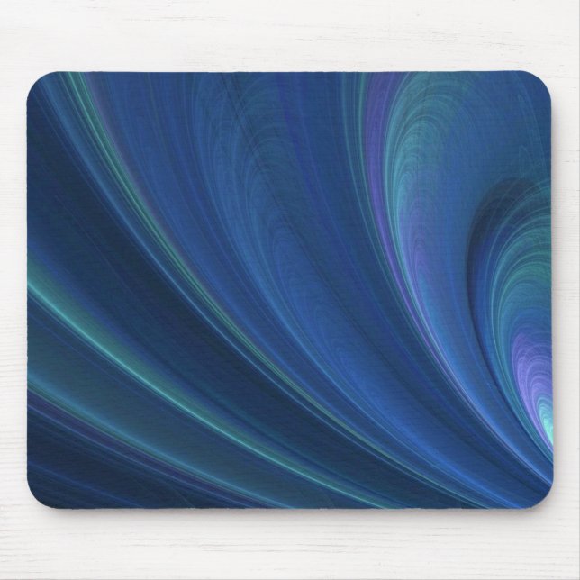 Mousepad Ondas de areia macias azuis e verdes (Frente)