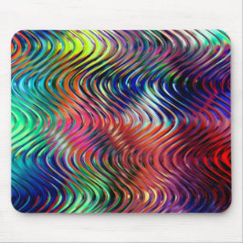 Mousepad Ondas de cor abstrato