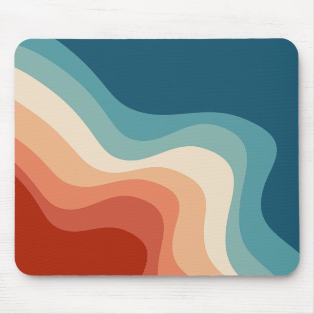 Mousepad Ondas de estilo retrorreflector (Frente)