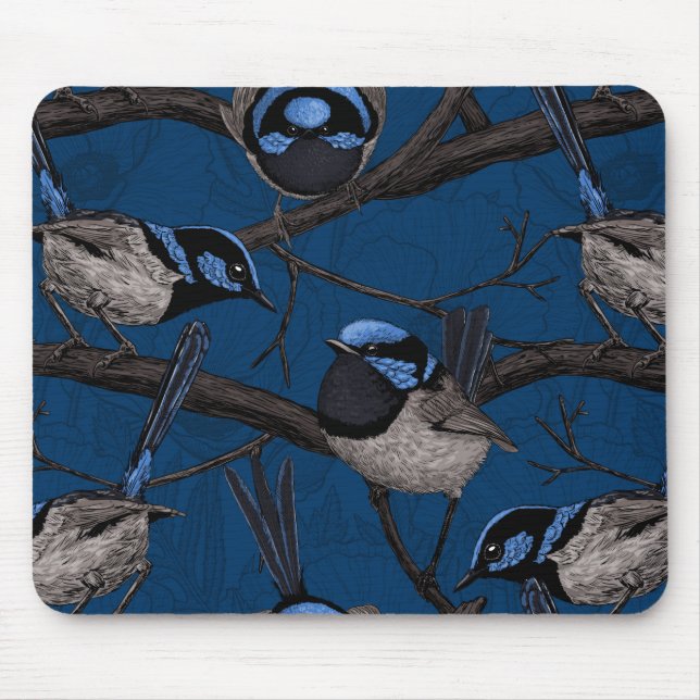 Mousepad Ondas de fada noturna (Frente)