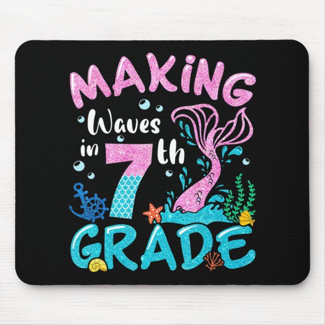 Mousepad Ondas De fazer Na Sereia 7 De Volta À Escola G (Frente)
